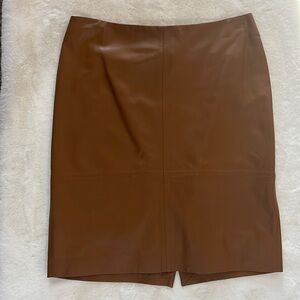 NWT Talbots Leather Skirt Size 12W